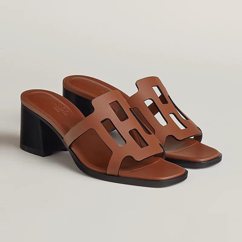 Giày Hermes Izzy 60 Sandal Nữ Nâu